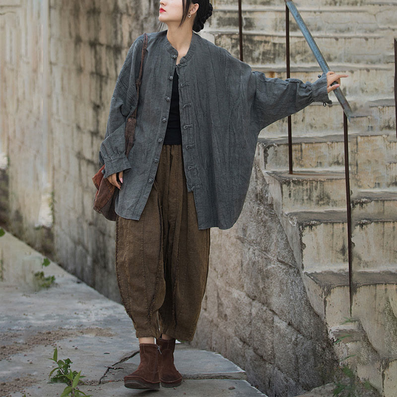 Buddha Stonesタイダイ フロッグボタン 長袖 禅瞑想 オープンフロント ジャケット - image 35