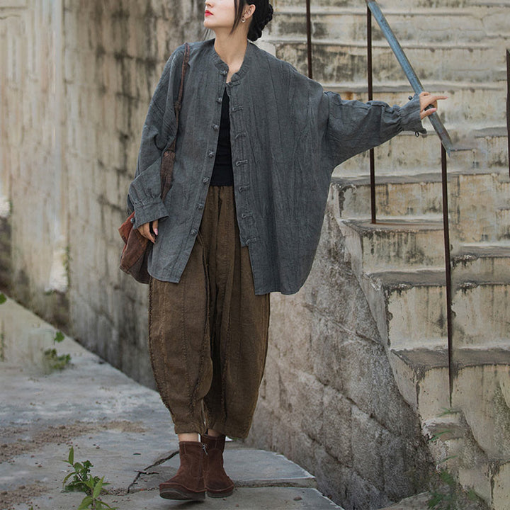 Buddha Stonesタイダイ フロッグボタン 長袖 禅瞑想 オープンフロント ジャケット - image 35