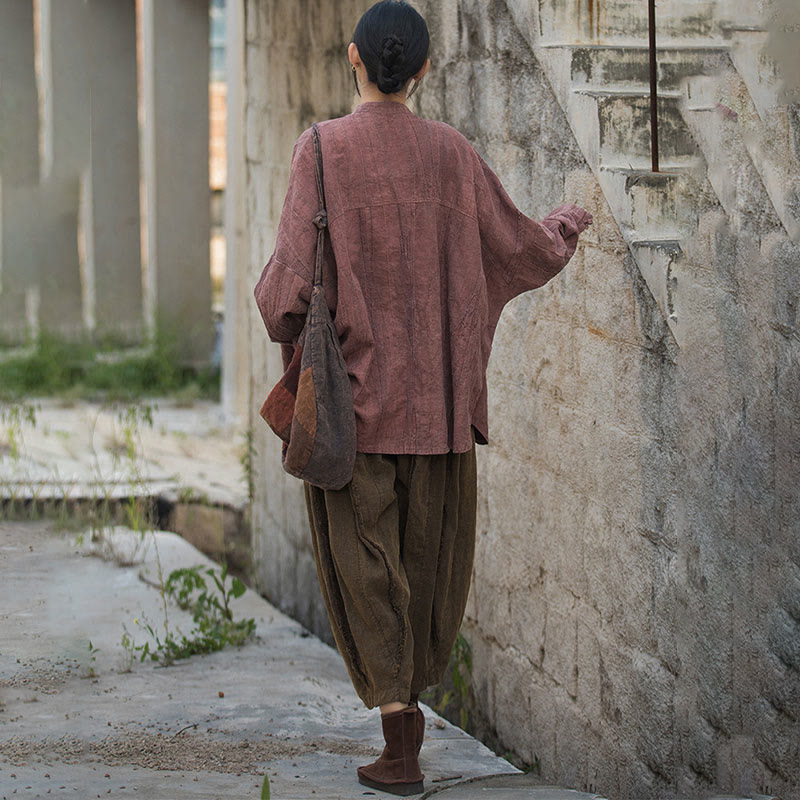 Buddha Stonesタイダイ フロッグボタン 長袖 禅瞑想 オープンフロント ジャケット - image 30