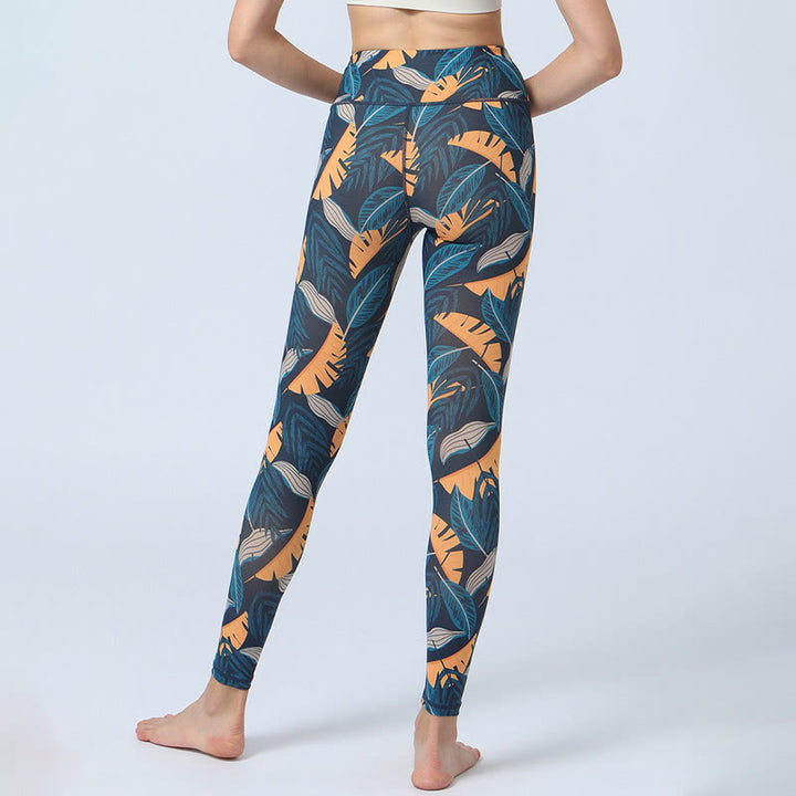 Buddha Stonesのプリント スポーツ フィットネス ヨガ ハイウエスト レギンス レディース ヨガパンツ - image 14