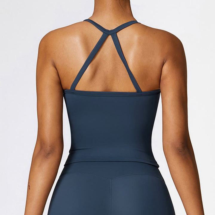 Buddha Stones無地 クロップ タンクトップ ハイウエスト ショーツ スポーツ フィットネス ジム ヨガ ウェア - image 6