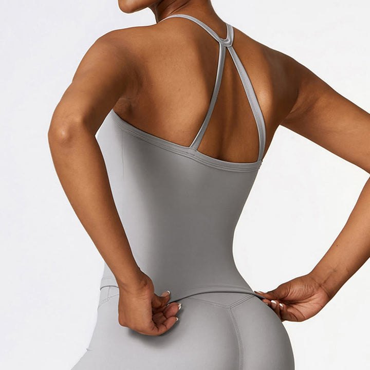 Buddha Stones無地 クロップ タンクトップ ハイウエスト ショーツ スポーツ フィットネス ジム ヨガ ウェア - image 26