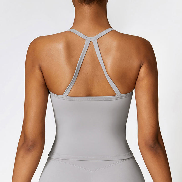 Buddha Stones無地 クロップ タンクトップ ハイウエスト ショーツ スポーツ フィットネス ジム ヨガ ウェア - image 28