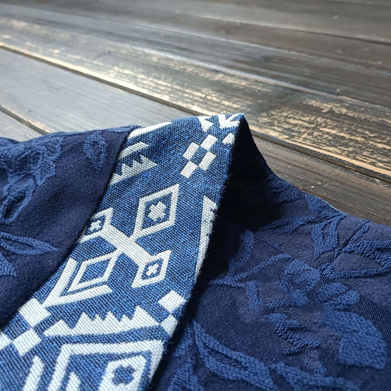 Buddha StonesフラワージャカードVネックロングスリーブジャケット - image 9