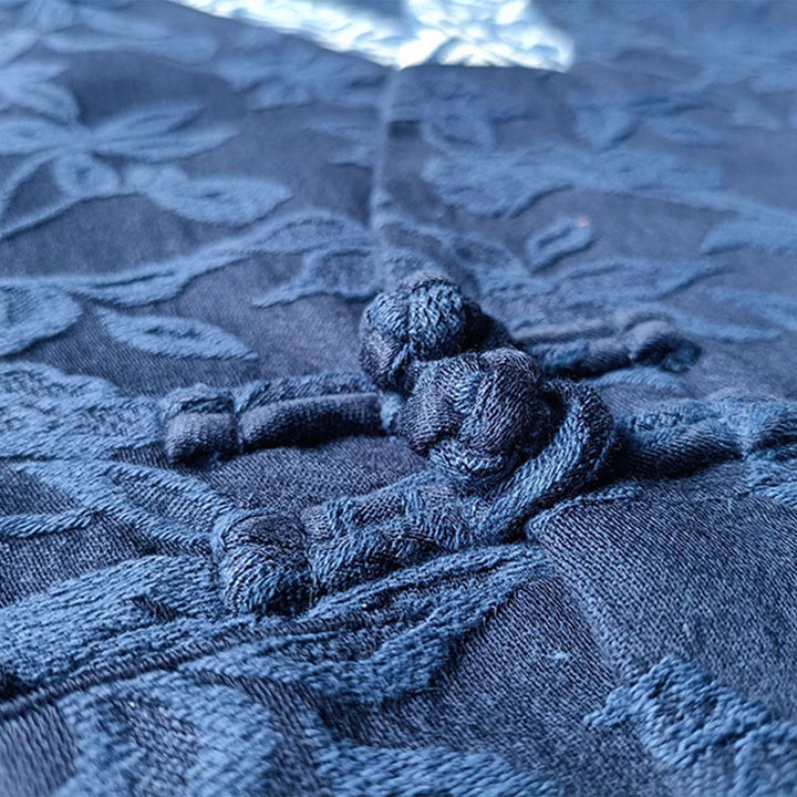 Buddha StonesフラワージャカードVネックロングスリーブジャケット - image 11