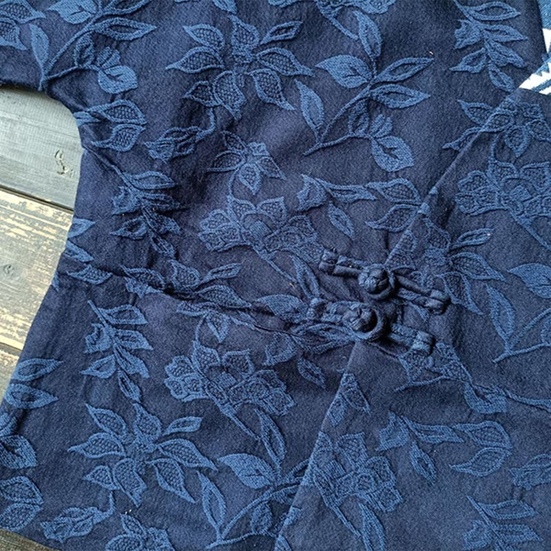 Buddha StonesフラワージャカードVネックロングスリーブジャケット - image 10