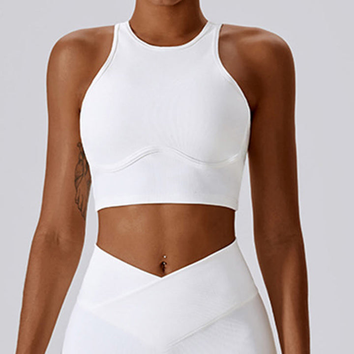 Buddha Stonesノースリーブ クロップ タンクトップ フレアパンツ スポーツ フィットネス ヨガ - image 8