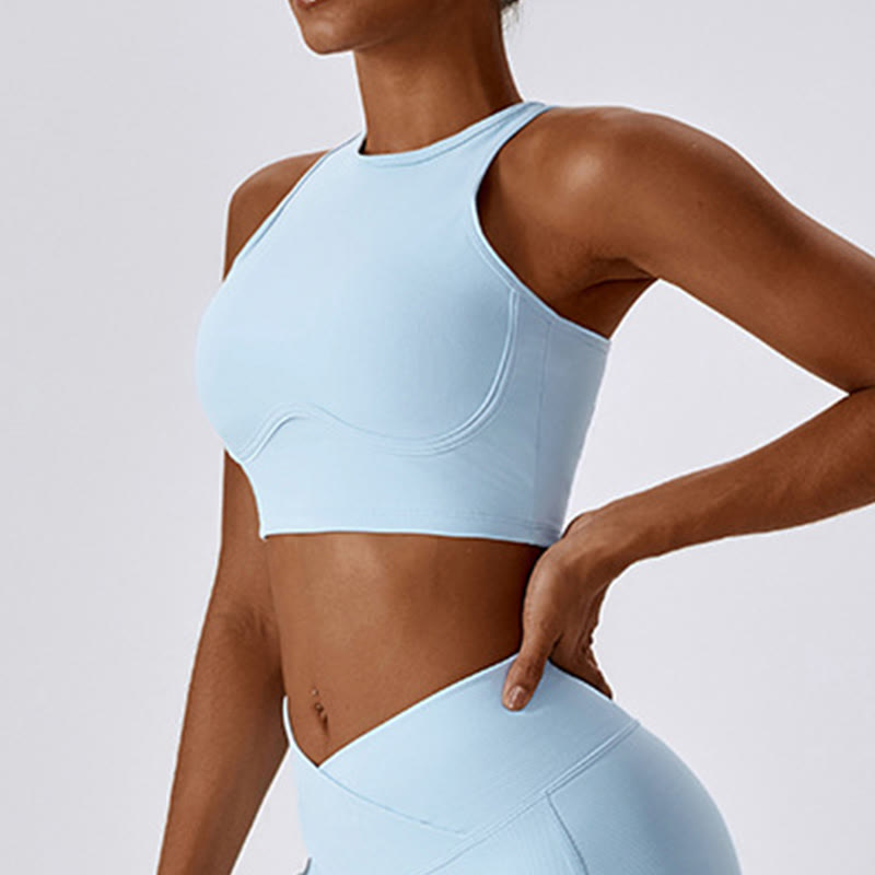 Buddha Stonesノースリーブ クロップ タンクトップ フレアパンツ スポーツ フィットネス ヨガ - image 38