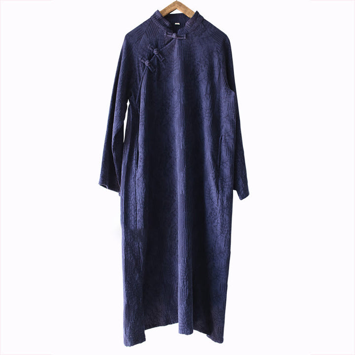 Buddha Stonesフラワージャカードミディドレス、長袖コットンリネンドレス、ワイドレッグパンツ（ポケット付き） - image 8