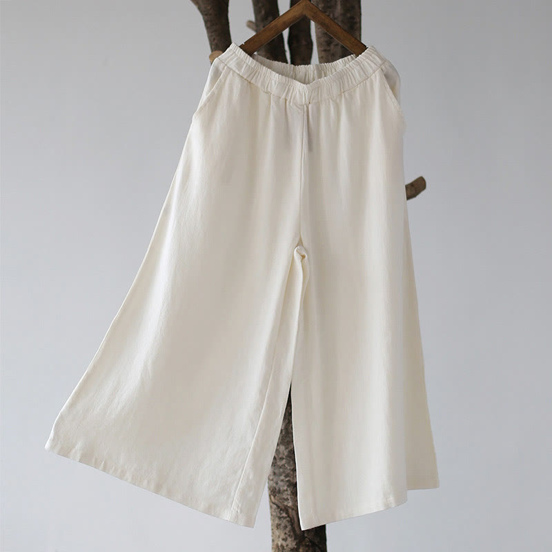 Buddha Stonesフラワージャカードミディドレス、長袖コットンリネンドレス、ワイドレッグパンツ（ポケット付き） - image 56