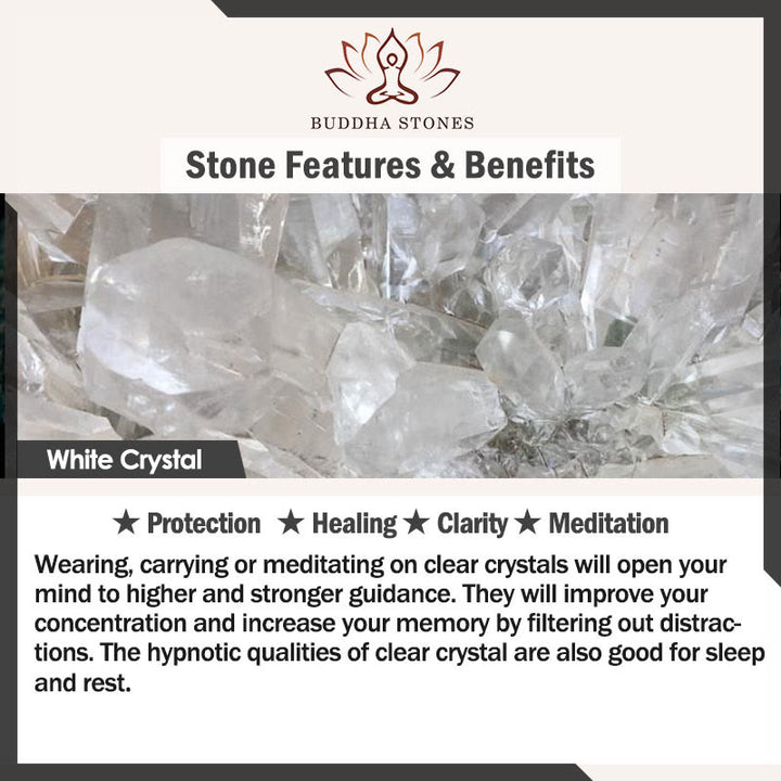 Buddha Stones各種砂利水晶白水晶青水晶守護ブレスレット