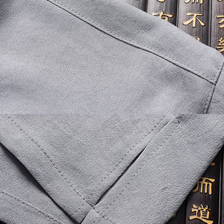 Buddha Stonesフーキャラクター唐装漢服伝統制服半袖トップスパンツ衣類メンズセット - image 15