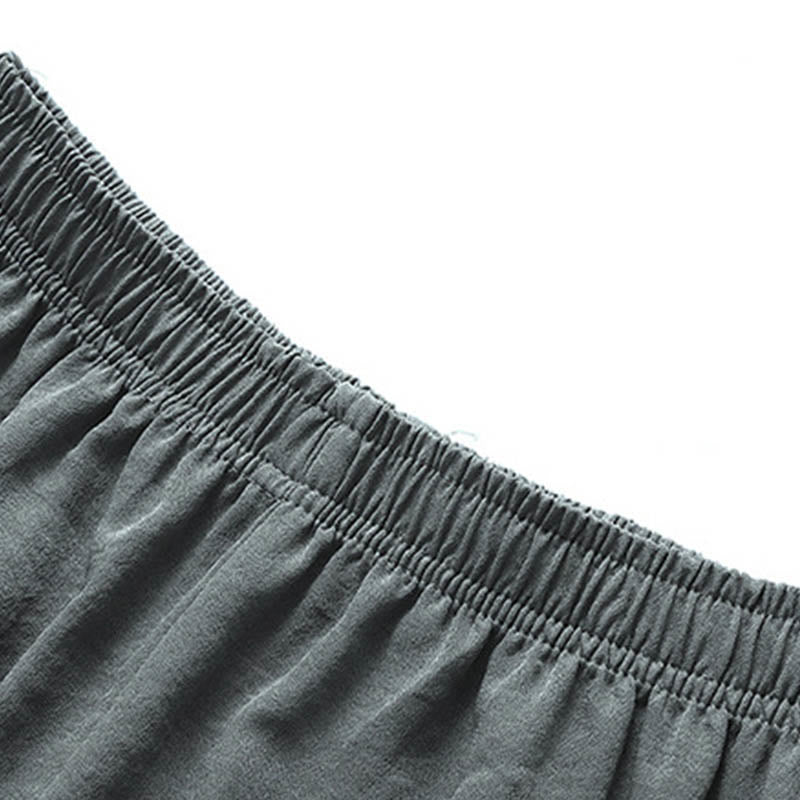 Buddha Stones龍風キャラクター唐装 伝統的半袖シャツ ワイドレッグパンツ 衣類 メンズセット - image 11