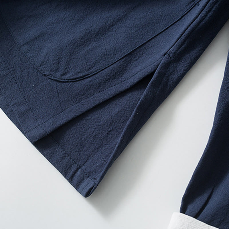 Buddha Stonesカエルボタン 中国唐装シャツ コットンリネン メンズジャケット 衣類 - image 10