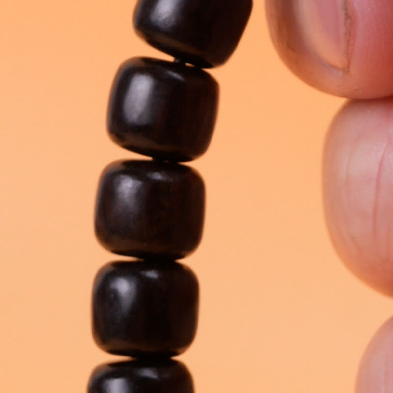 Buddha Stones黒檀 ローズウッド 平和バランスブレスレット