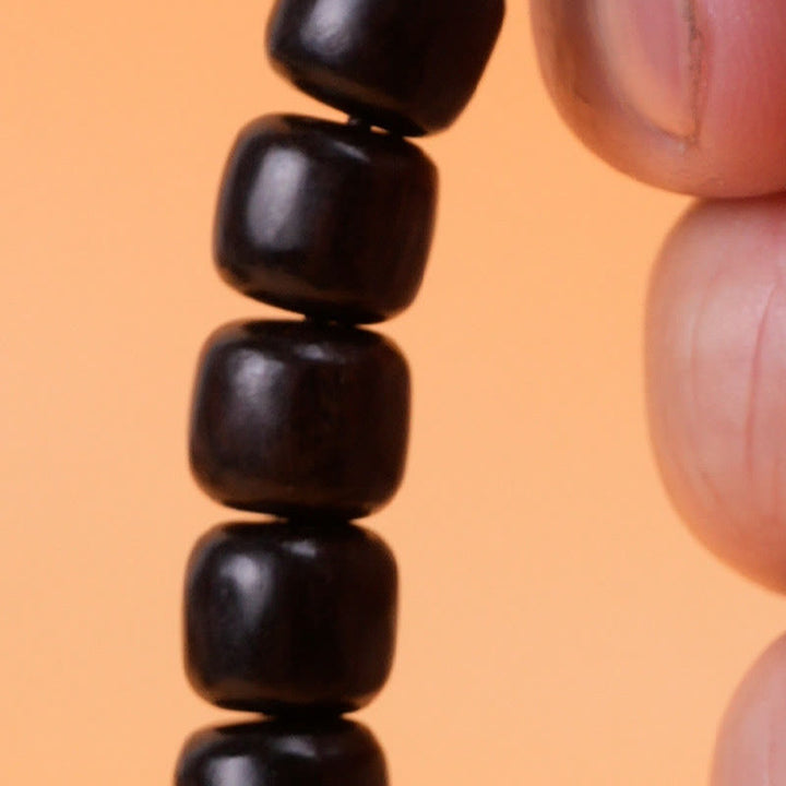 Buddha Stones黒檀 ローズウッド 平和バランスブレスレット
