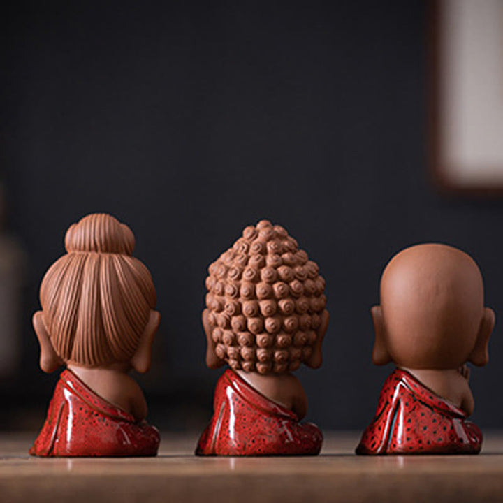 Buddha Stonesミニゴータマ仏陀釈迦牟尼観音観音菩薩地蔵菩薩セレニティセラミックデスク装飾 - image 20