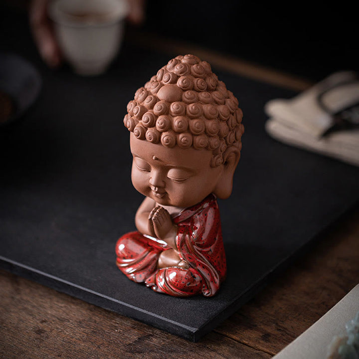Buddha Stonesミニゴータマ仏陀釈迦牟尼観音観音菩薩地蔵菩薩セレニティセラミックデスク装飾 - image 5