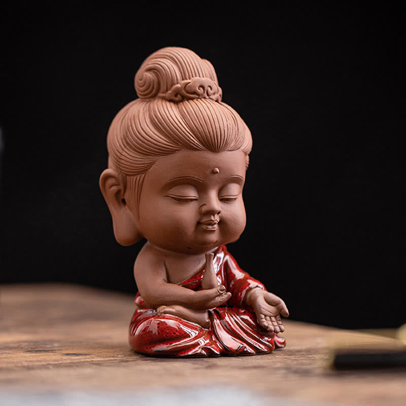 Buddha Stonesミニゴータマ仏陀釈迦牟尼観音観音菩薩地蔵菩薩セレニティセラミックデスク装飾 - image 16