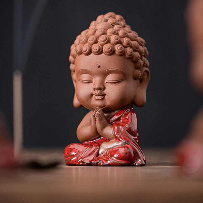 Buddha Stonesミニゴータマ仏陀釈迦牟尼観音観音菩薩地蔵菩薩セレニティセラミックデスク装飾 - image 2