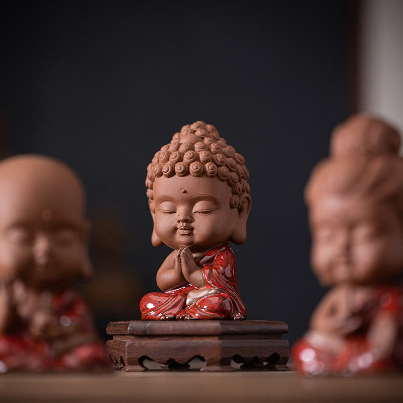 Buddha Stonesミニゴータマ仏陀釈迦牟尼観音観音菩薩地蔵菩薩セレニティセラミックデスク装飾 - image 10