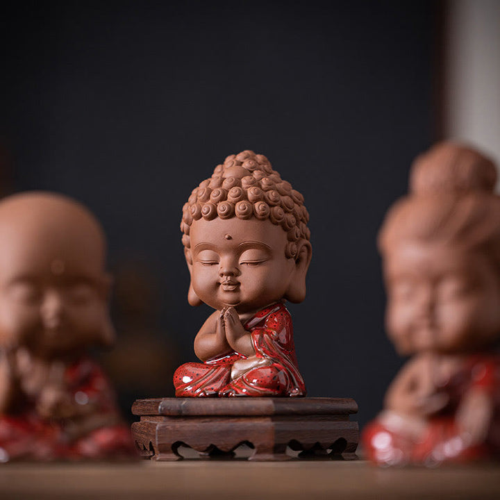 Buddha Stonesミニゴータマ仏陀釈迦牟尼観音観音菩薩地蔵菩薩セレニティセラミックデスク装飾 - image 10