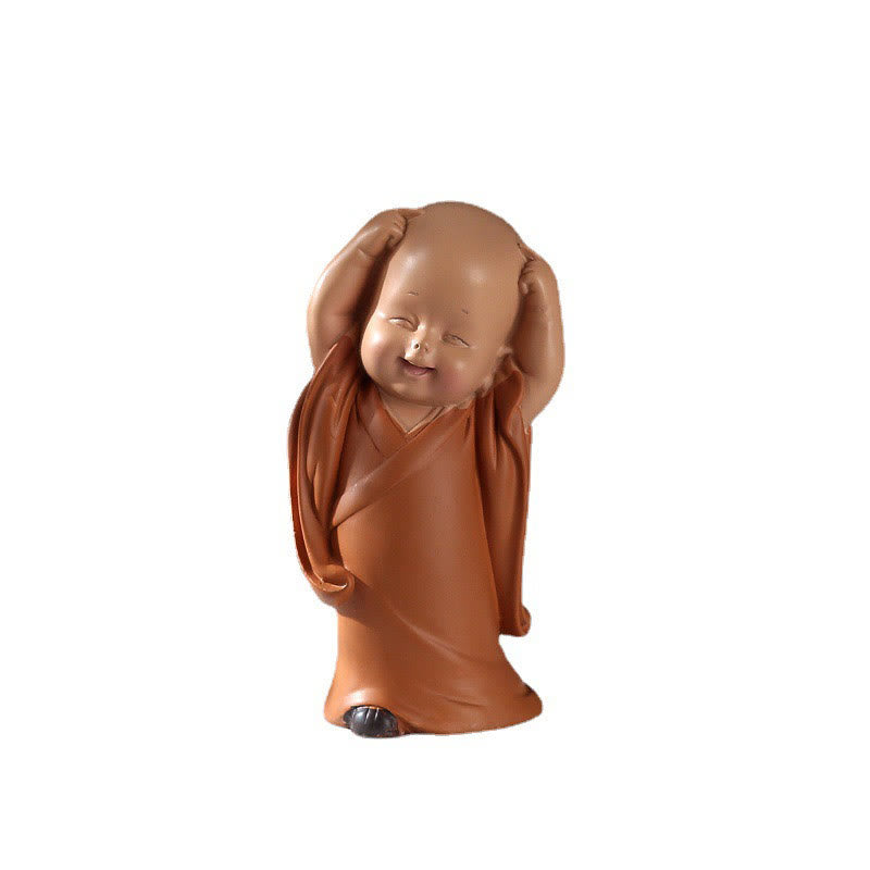 Buddha Stones小さなミニ瞑想 祈る僧侶 静寂 樹脂製 ホームデコレーション - image 16