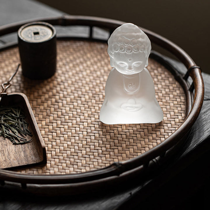 Buddha Stonesミニ如来仏陀 Liuli セレニティ デスク装飾 - image 7