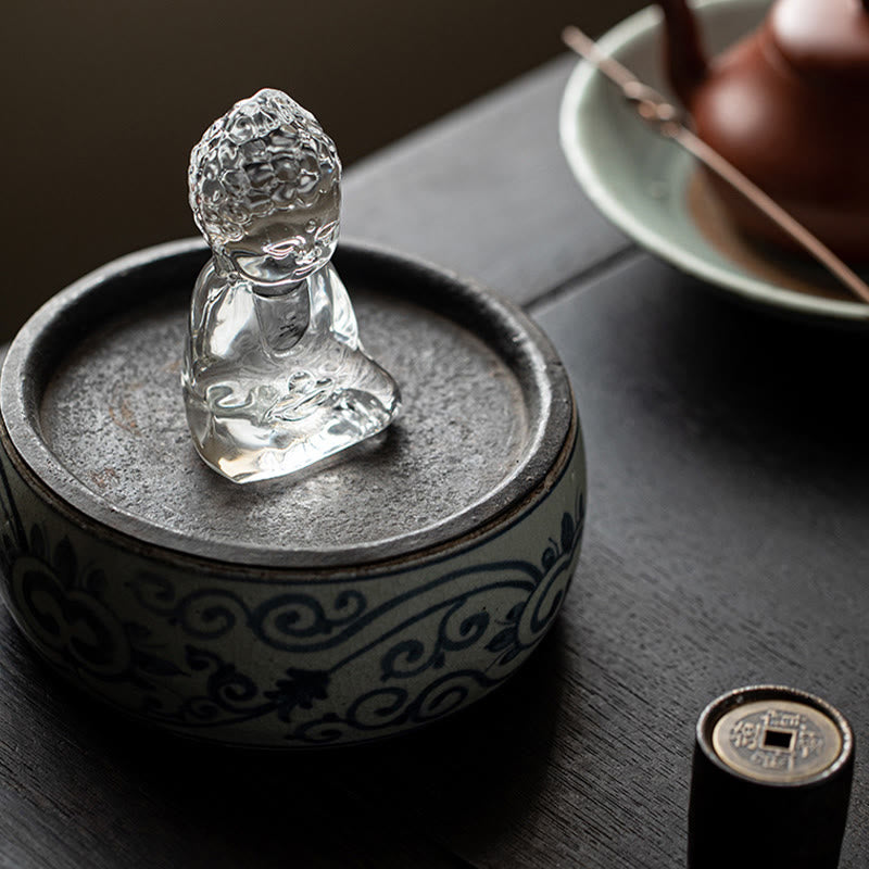 Buddha Stonesミニ如来仏陀 Liuli セレニティ デスク装飾