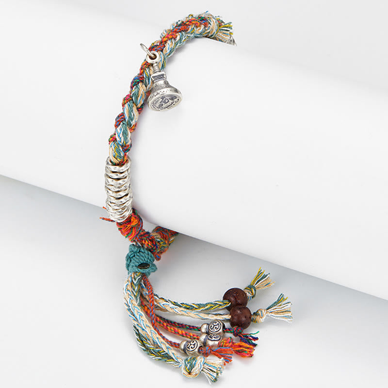Buddha Stones925スターリングシルバー ハンドメイドプロテクションマルチストランドブレスレット