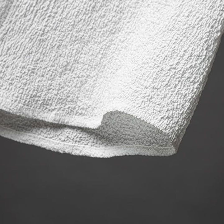 Buddha Stones メンズ 無地 半袖シャツ＆パンツ テクスチャボタン付き 2点セット - image 6