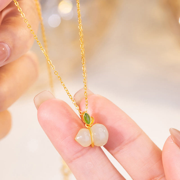 Buddha Stones925 スターリングシルバー 和田翡翠 瓢箪 豊穣のネックレスペンダント