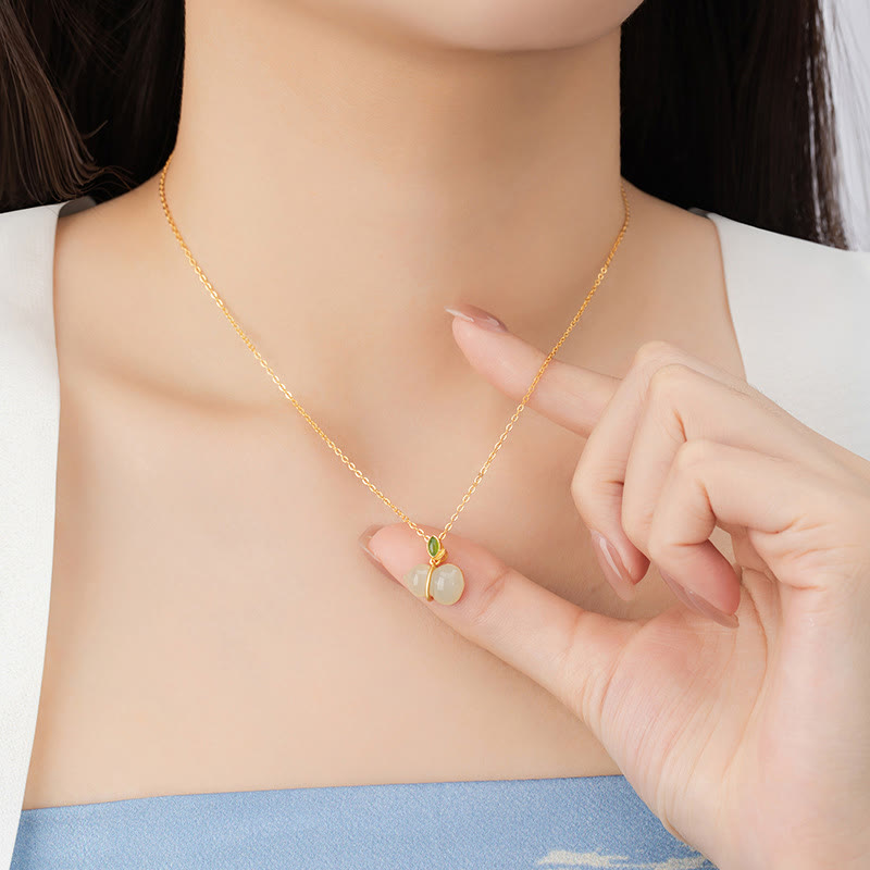 Buddha Stones925 スターリングシルバー 和田翡翠 瓢箪 豊穣のネックレスペンダント