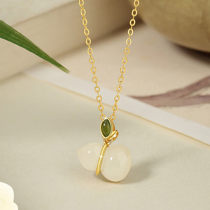 Buddha Stones925 スターリングシルバー 和田翡翠 瓢箪 豊穣のネックレスペンダント