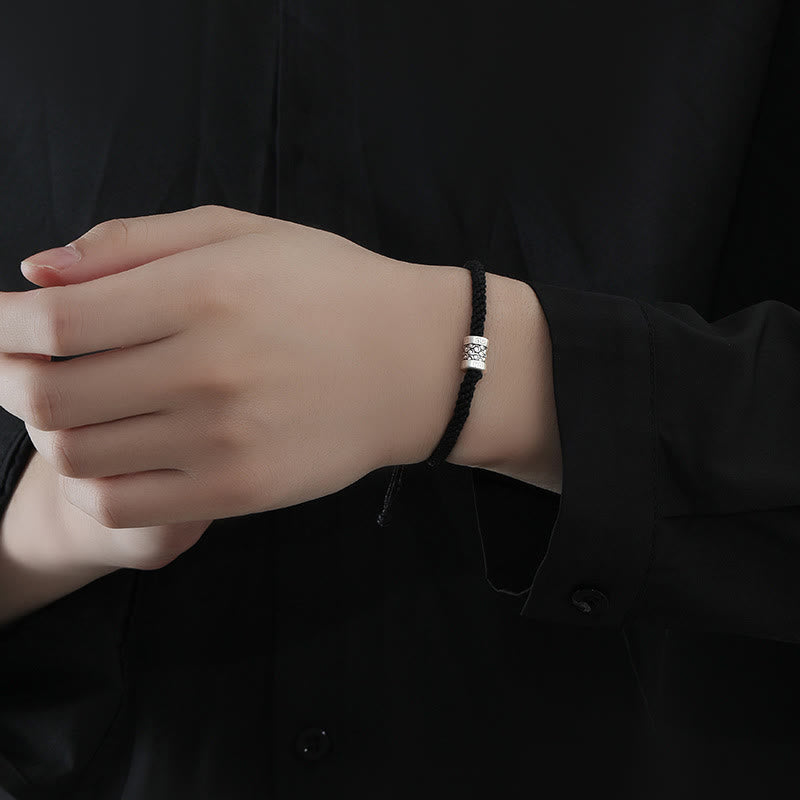 Buddha Stones999スターリングシルバー レッドストリング ラッキークラウド ストレングスブレスレット