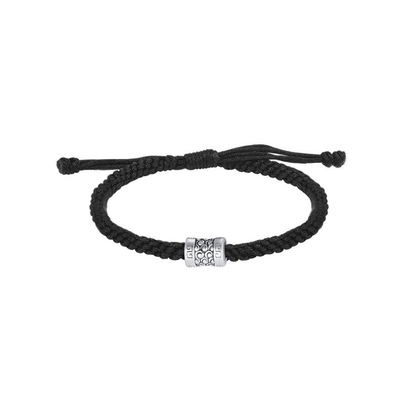 Buddha Stones999スターリングシルバー レッドストリング ラッキークラウド ストレングスブレスレット