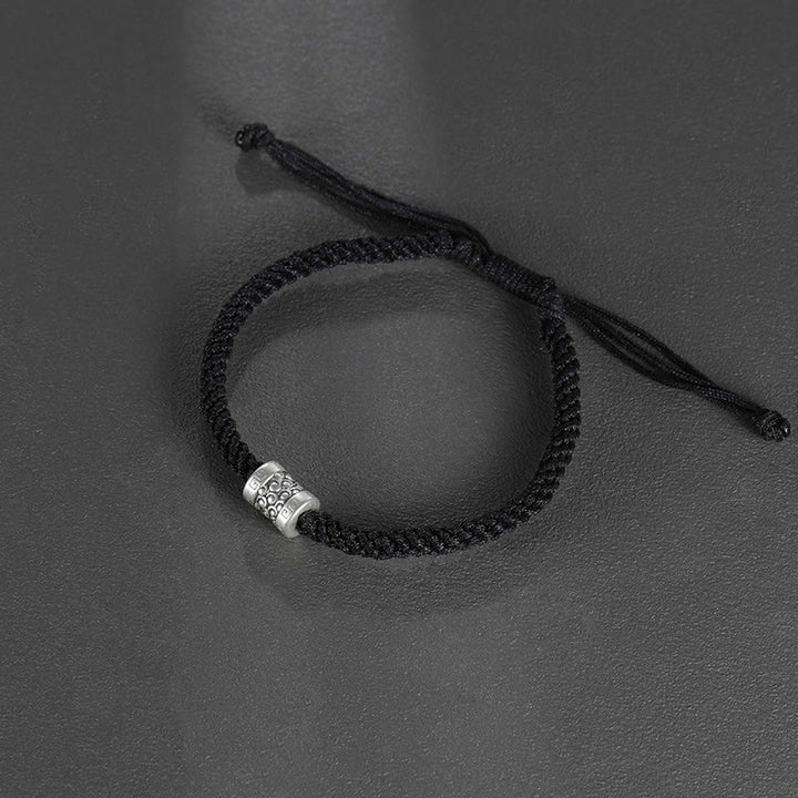 Buddha Stones999スターリングシルバー レッドストリング ラッキークラウド ストレングスブレスレット