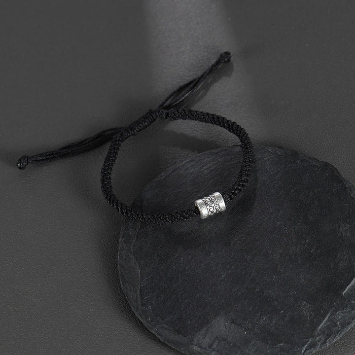 Buddha Stones999スターリングシルバー レッドストリング ラッキークラウド ストレングスブレスレット