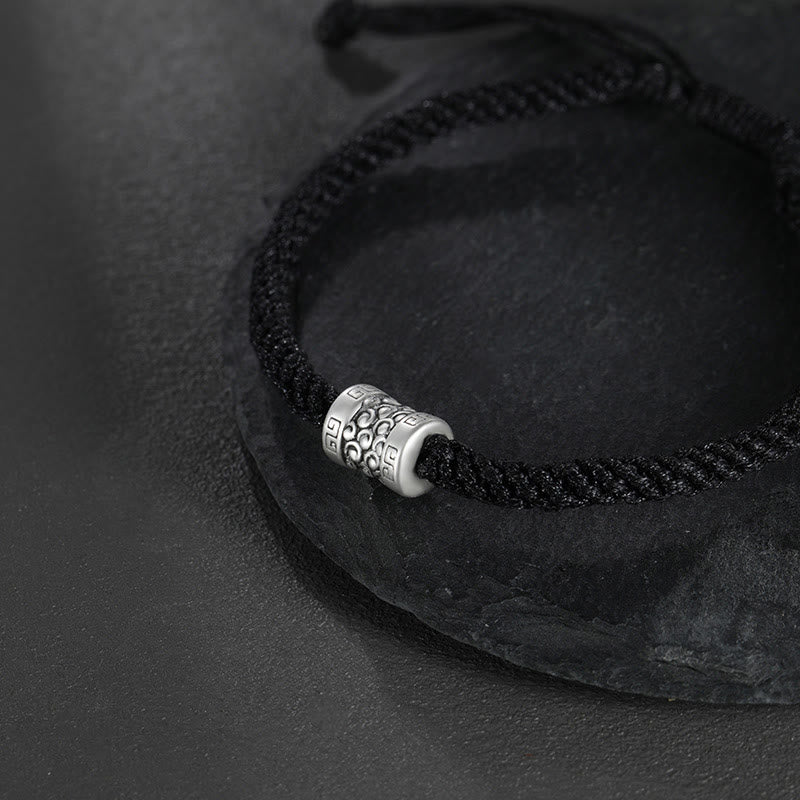 Buddha Stones999スターリングシルバー レッドストリング ラッキークラウド ストレングスブレスレット