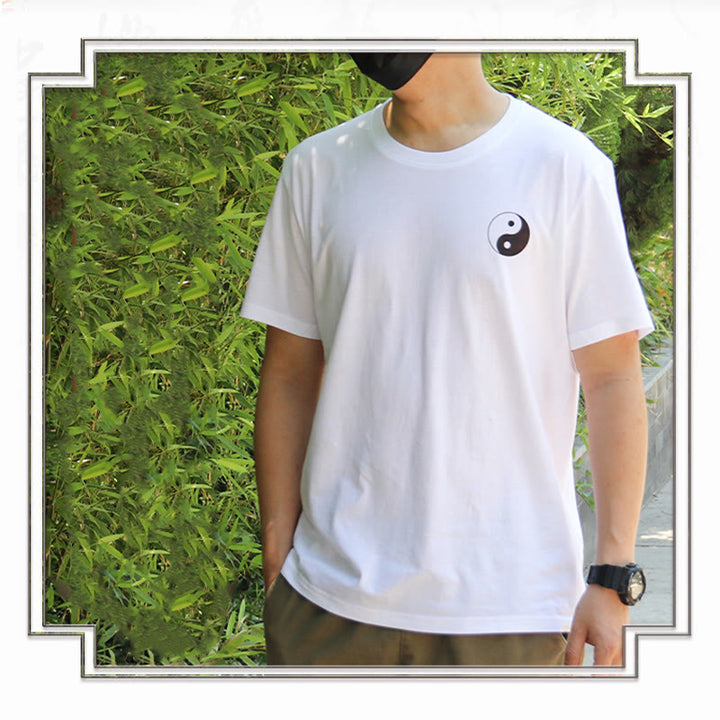 Buddha Stonesメンズ サマー ラウンドネック 半袖 陰陽 コットン Tシャツ - image 11