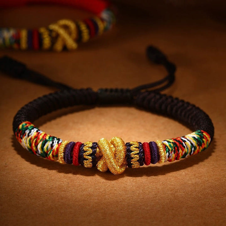 Buddha Stones925スターリングシルバーオーム・マニ・パドメ・フムキングコングノット 信仰ブレスレット