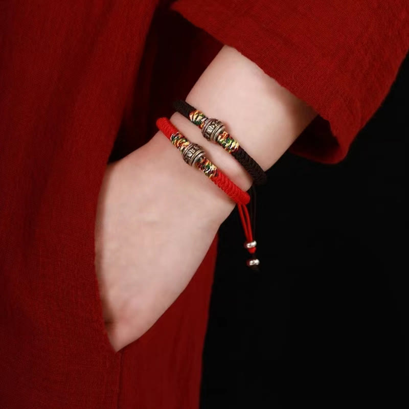 Buddha Stones925スターリングシルバーオーム・マニ・パドメ・フムキングコングノット 信仰ブレスレット - image 16