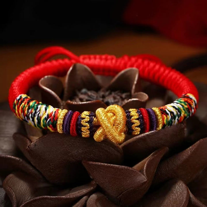 Buddha Stones925スターリングシルバーオーム・マニ・パドメ・フムキングコングノット 信仰ブレスレット