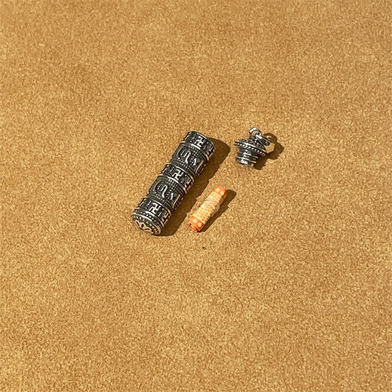 Buddha Stonesオーム・マニ・パドメ・フム卍ツイストチェーン知恵ネックレスペンダント - image 6