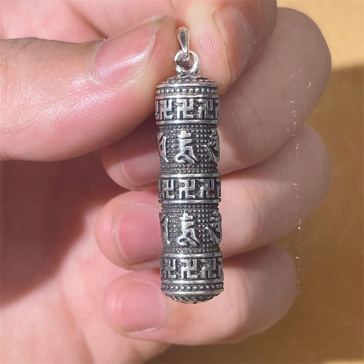 Buddha Stonesオーム・マニ・パドメ・フム卍ツイストチェーン知恵ネックレスペンダント - image 3