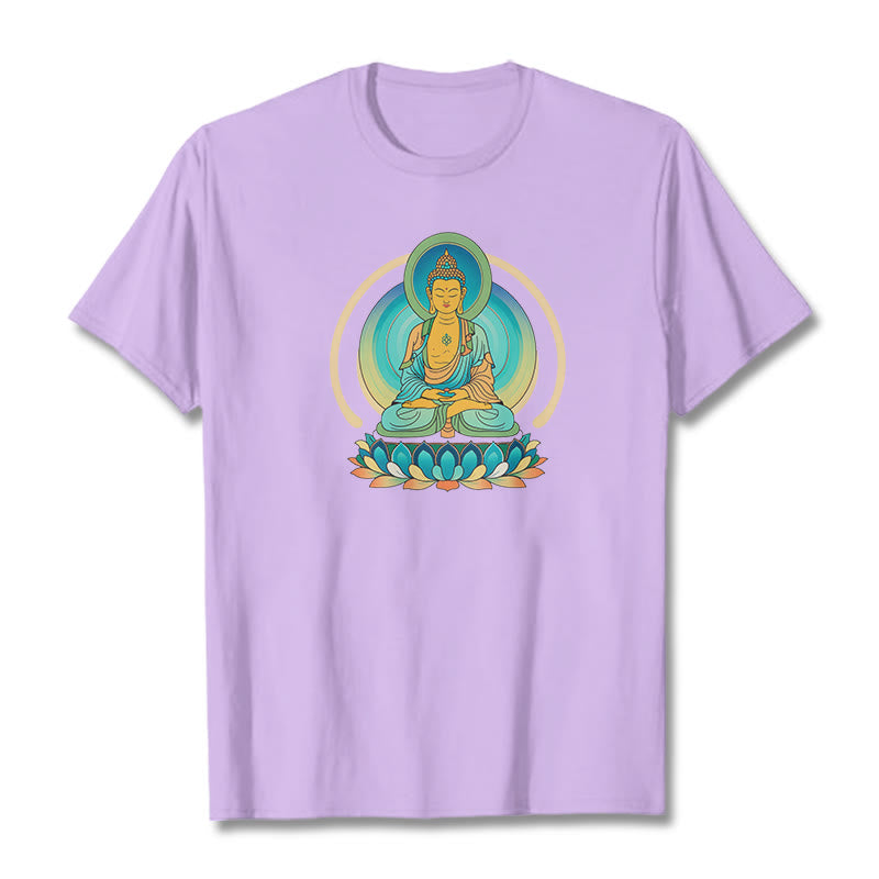 Buddha StonesロータスブッダTシャツ - 梅 - 2XL - image 16