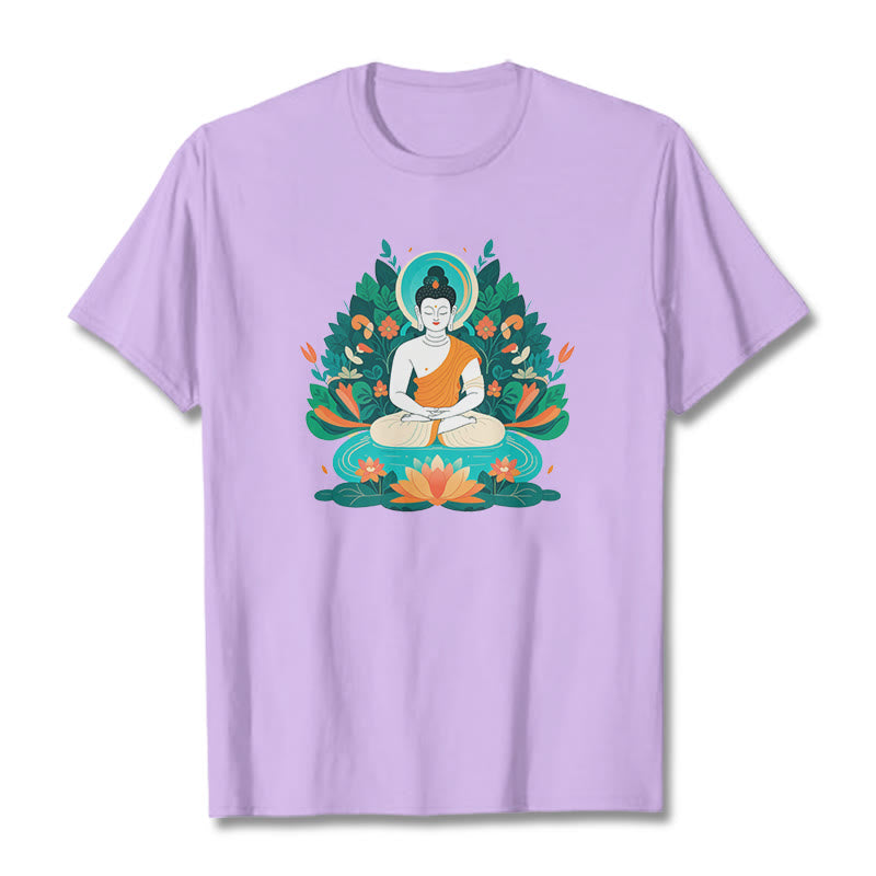 Buddha Stones、花、草、蓮、菩薩Tシャツ - 梅 - 2XL - image 15
