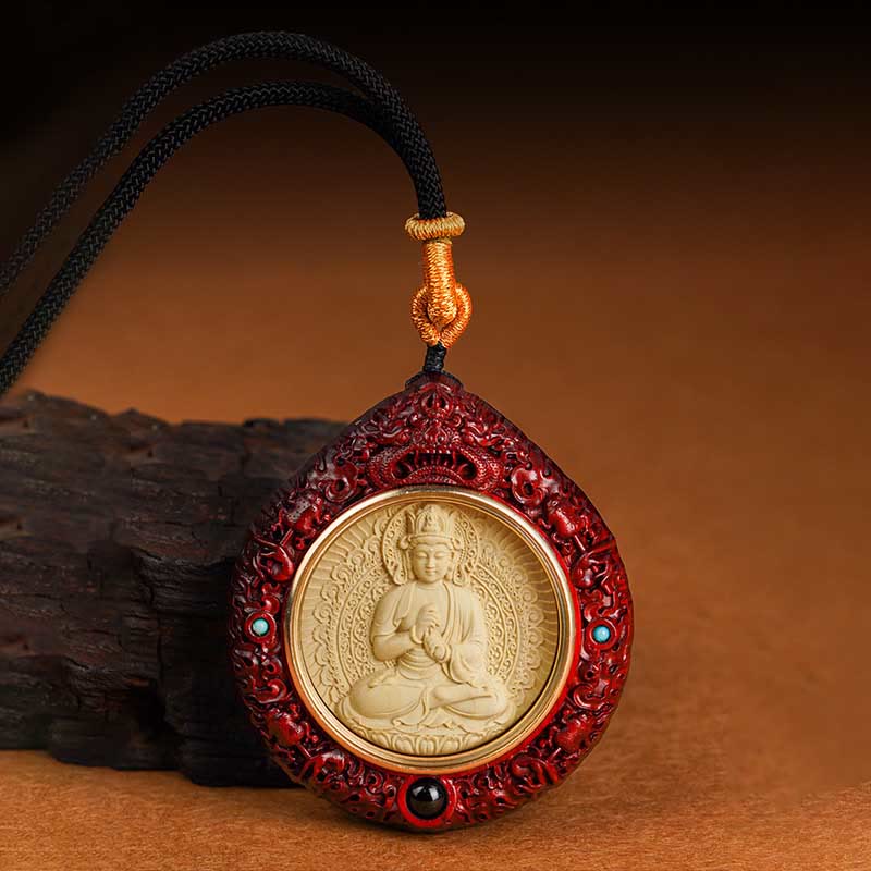 Buddha Stones十二支誕生仏小葉紫檀黒檀 長寿 ネックレス ペンダント - image 19
