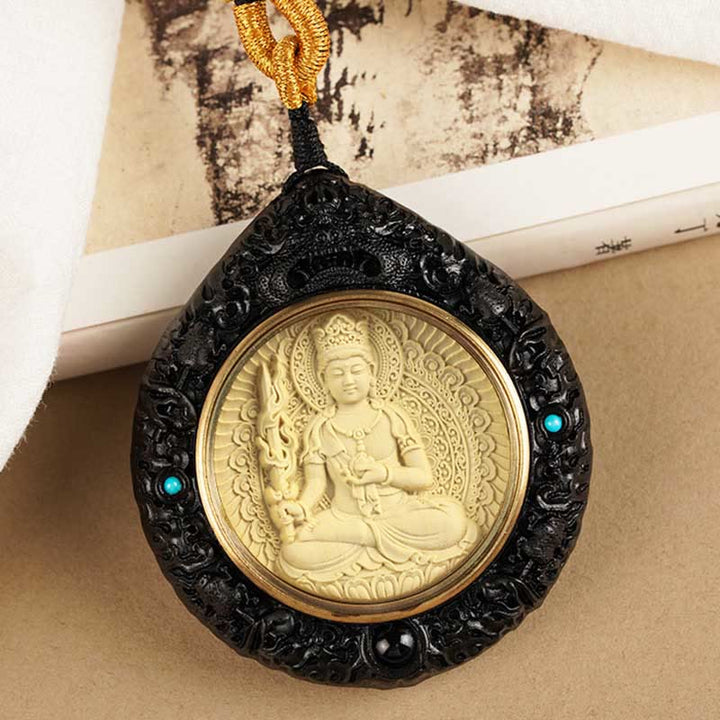 Buddha Stones十二支誕生仏小葉紫檀黒檀 長寿 ネックレス ペンダント - image 21