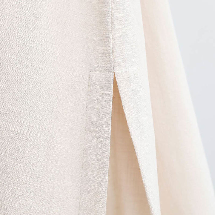 Buddha Stones 2点 Vネック メンズ 長袖シャツ トップパンツ 瞑想 禅 太極拳 コットンリネン 衣類セット - image 20